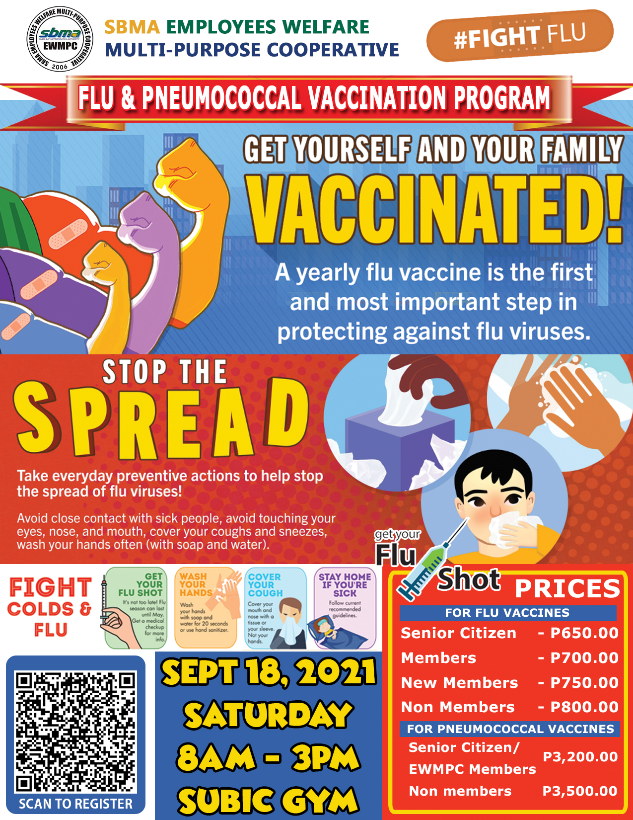 FLU & PNEUMOCOCCAL VACCINATION PROGRAM
